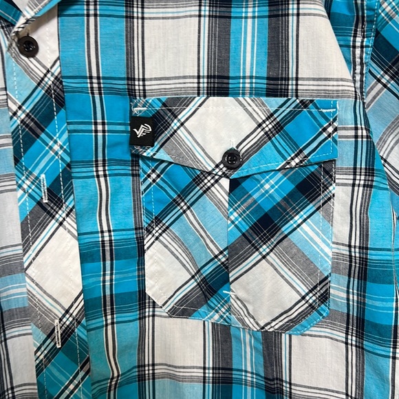 South Pole Plaid Button Down Shirt - Picture 2 of 5